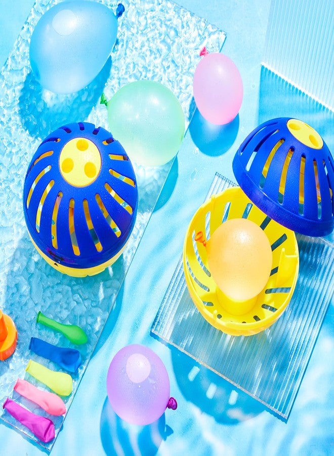 Vertintong 3 Pieces Water Timer Bomb with 150 Balloons Water Toy for Summer Outdoor Pool Beach Activity Games Prank Party Supplies Favors (Blue,Yellow) - Image 4